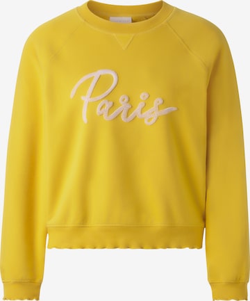 Sweat-shirt Rich & Royal en jaune : devant