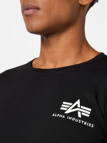 ALPHA INDUSTRIES Póló - fekete