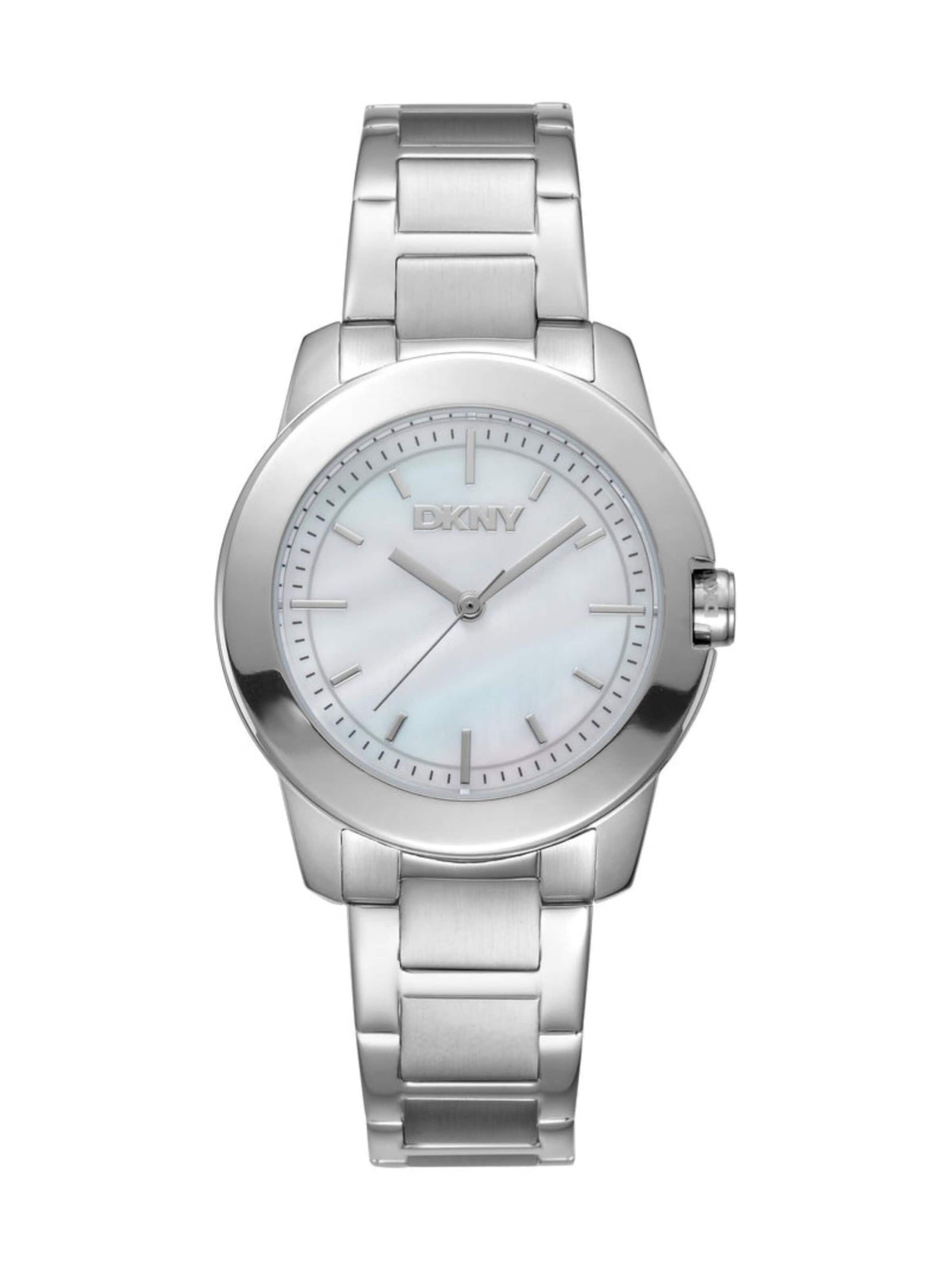 Montre à affichage analogique 'Park Ave Midi - Silber' DKNY en argent : devant