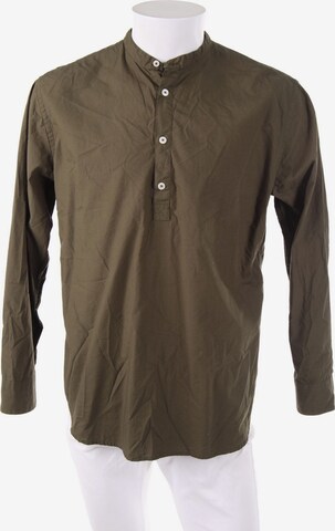 MANGO MAN Button Up Shirt in L in Green: front