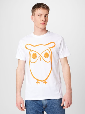 KnowledgeCotton Apparel T-Shirt -  (GOTS) in Weiß: predná strana
