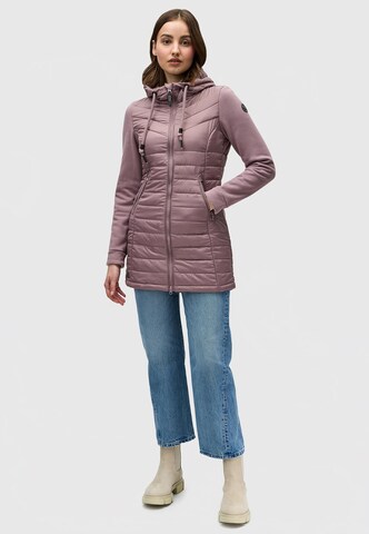 Manteau d’hiver Ragwear en violet : devant