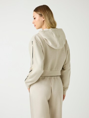 GUESS Zip-Up Hoodie in Brown