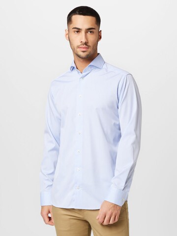 Coupe slim Chemise ETON en bleu : devant