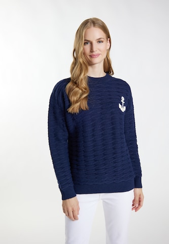 DreiMaster Maritim Sweater in Blue: front