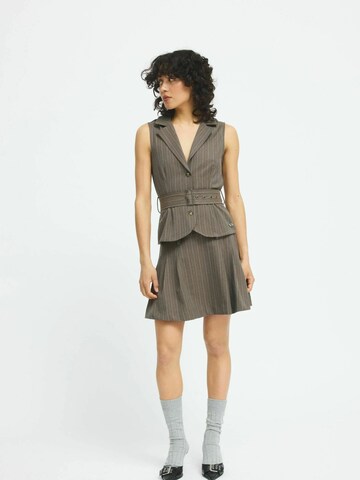 Gilet de costume 'Dua' Résumé en marron