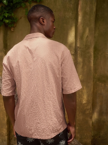 Next Regular fit Button Up Shirt in Pink