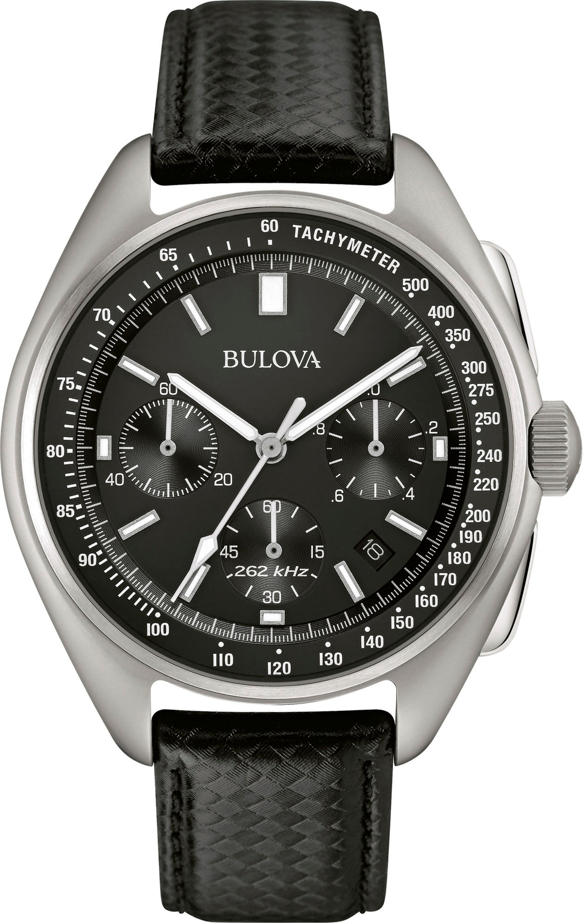 Bulova Analog Watch in Black: front