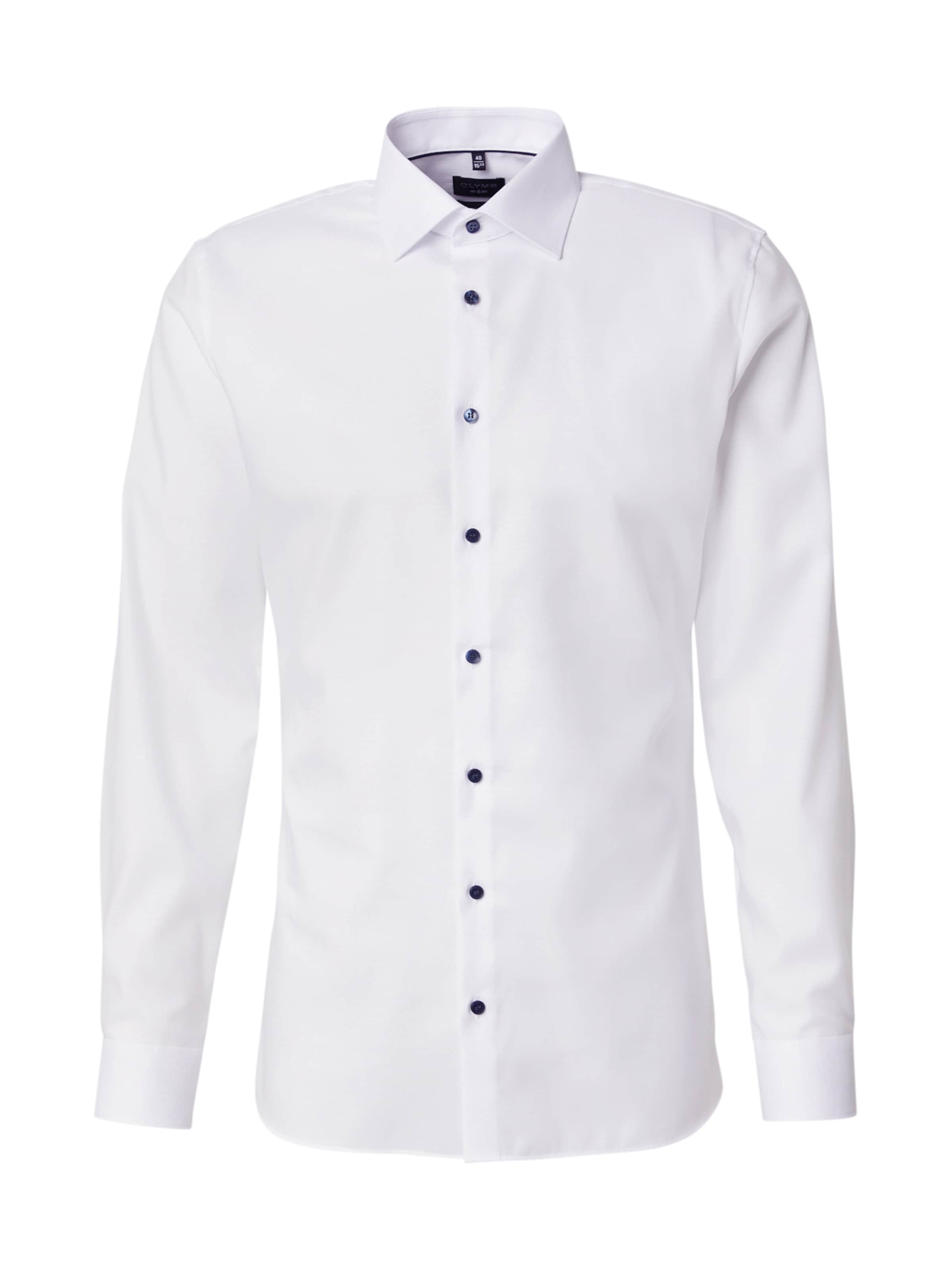 OLYMP Рубашка в Белый: спереди