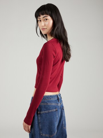 Tommy Jeans Shirt 'BABY' in Rot