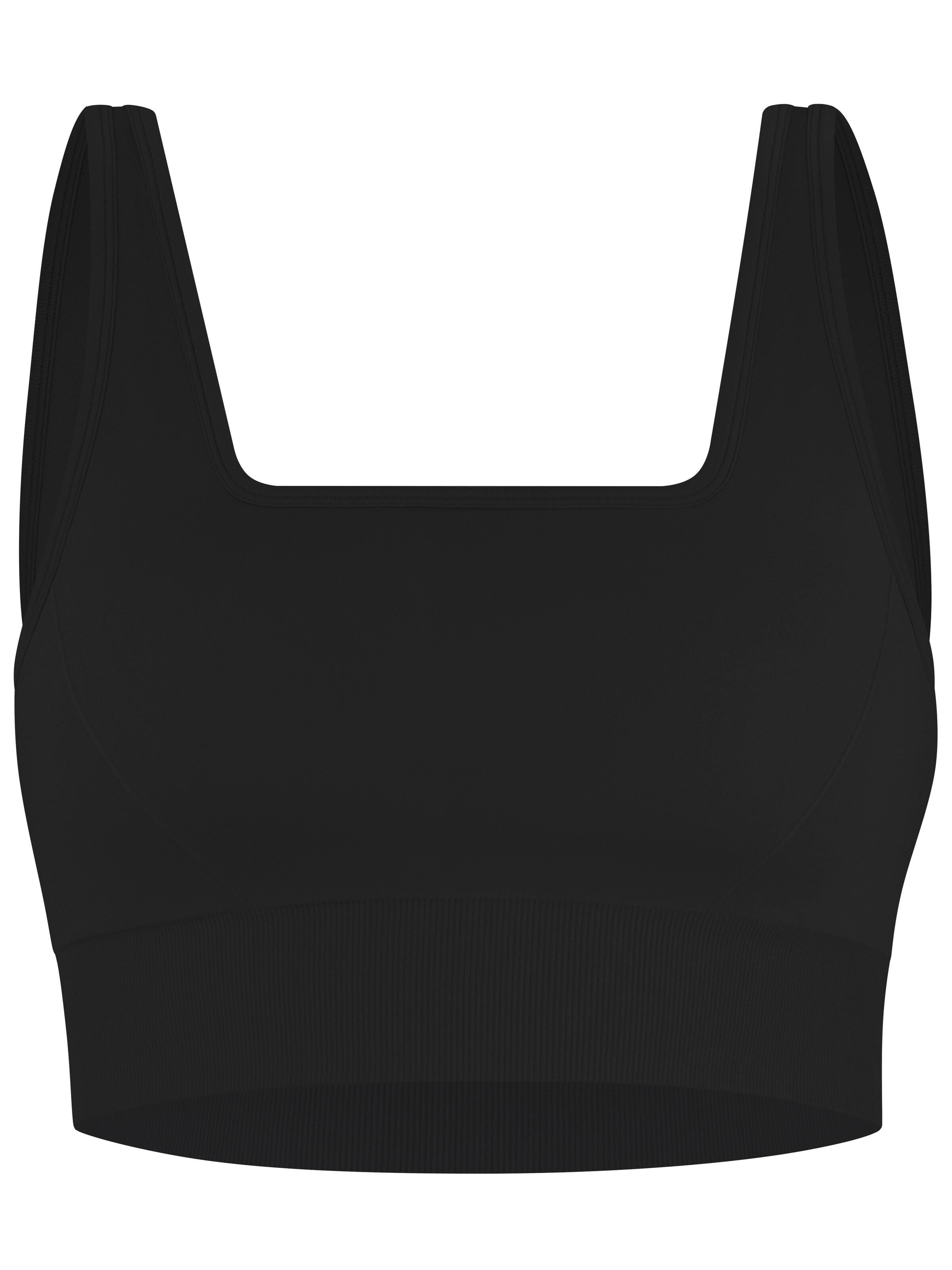 Circle Five Bustier Sport bh 'Sport-BH - Bra mit medium Support' in Zwart: voorkant