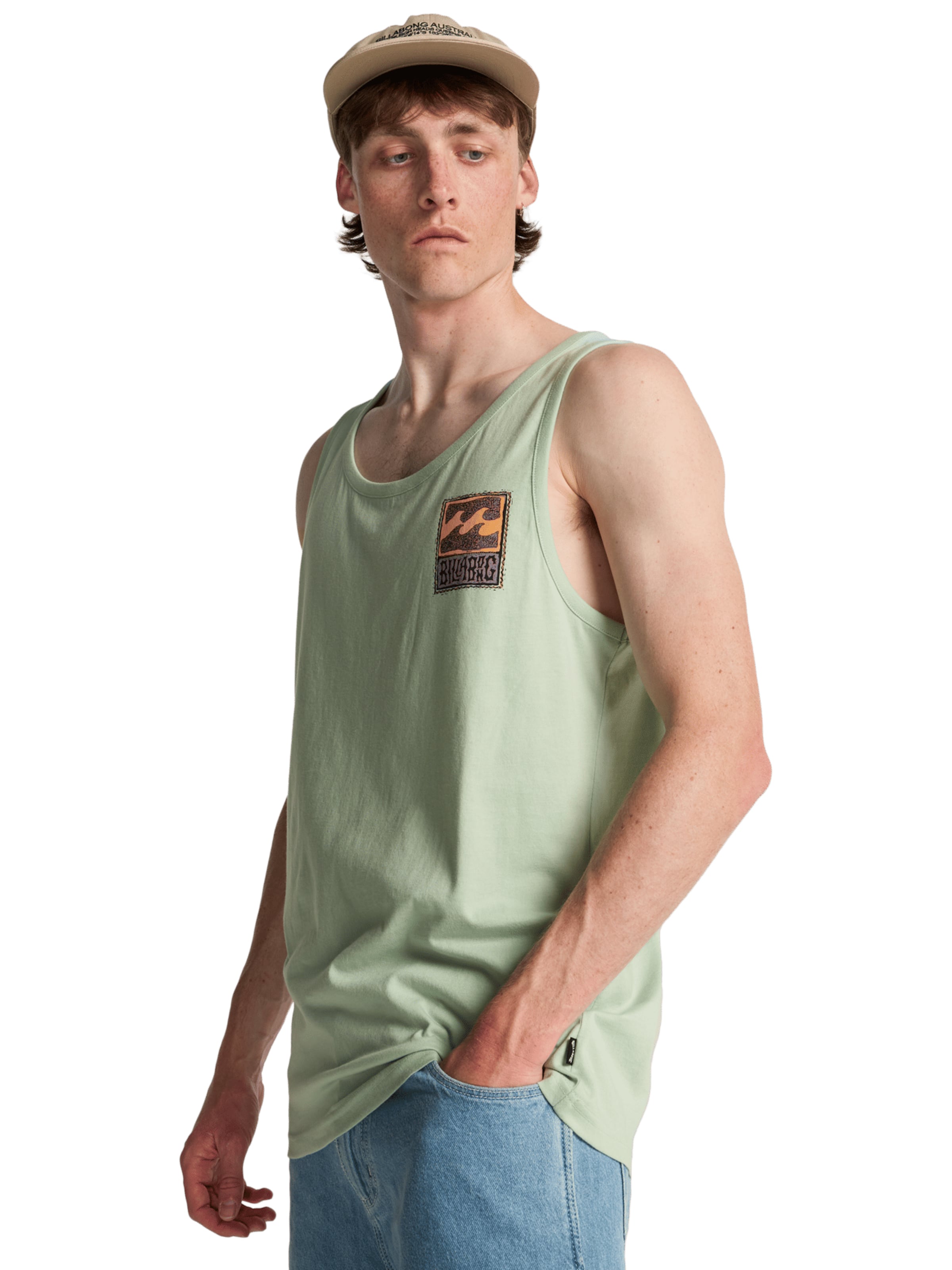 Tricou 'Stamp' de la BILLABONG pe verde