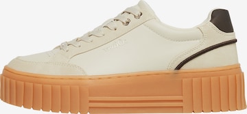 s.Oliver Sneakers laag in Beige: voorkant