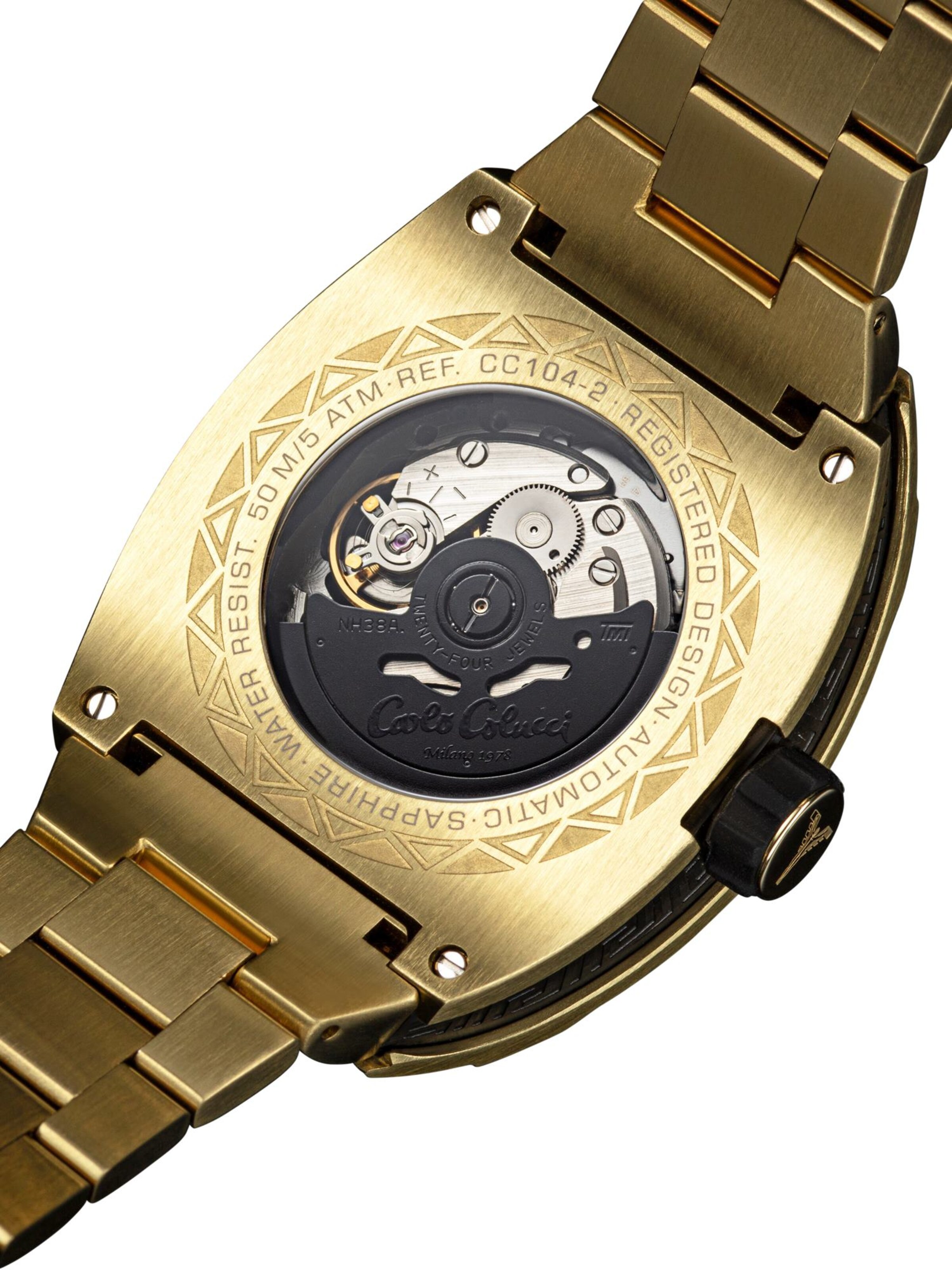 Carlo Colucci Uhr  ' Donini ' in Gold