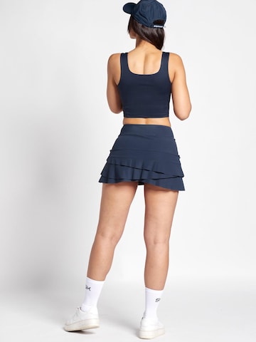 SPORTKIND Sporttop '2-in-1 Sport Crop Top mit Bustier' in Blauw