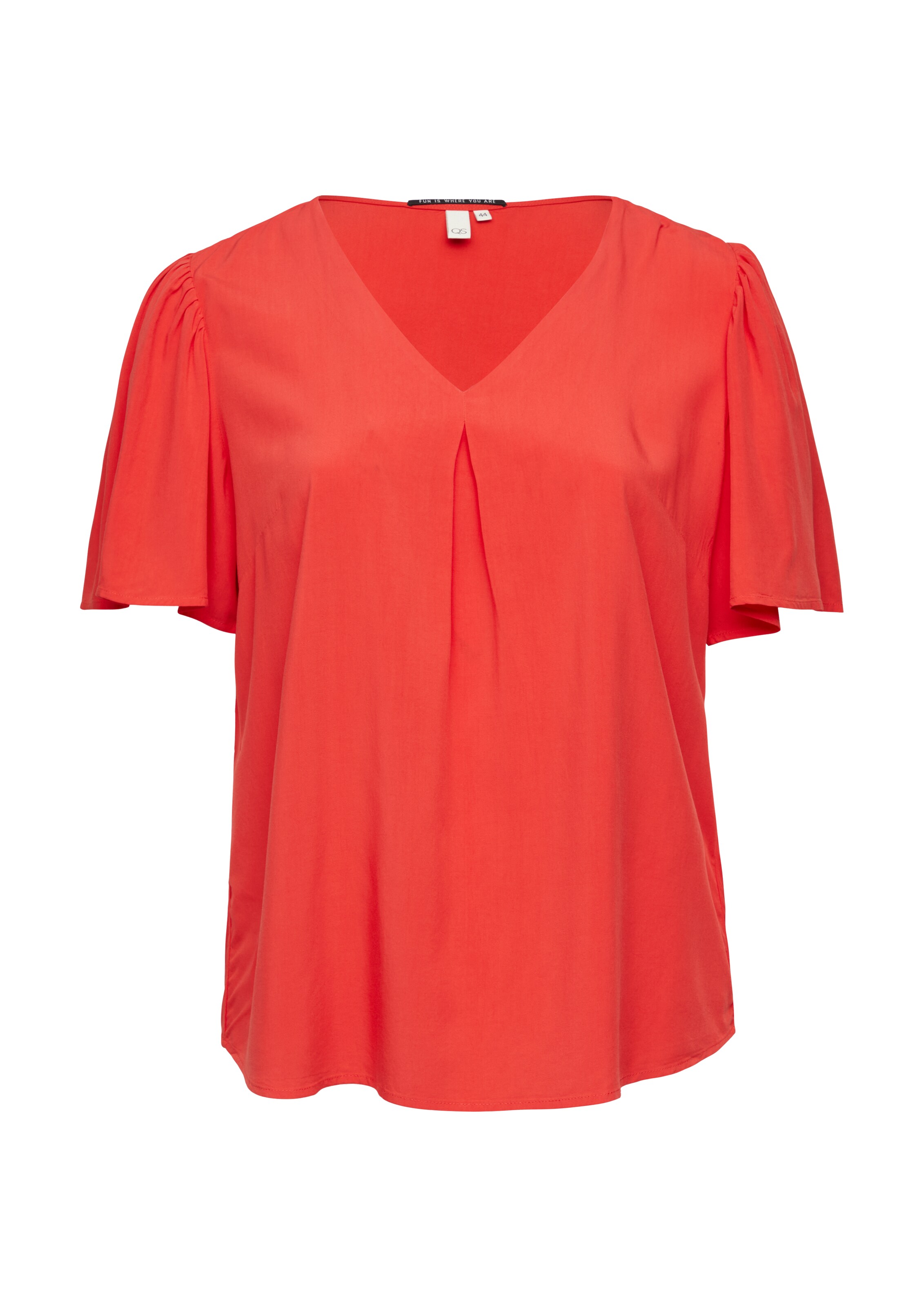 QS Bluse in Rot: Vorderseite