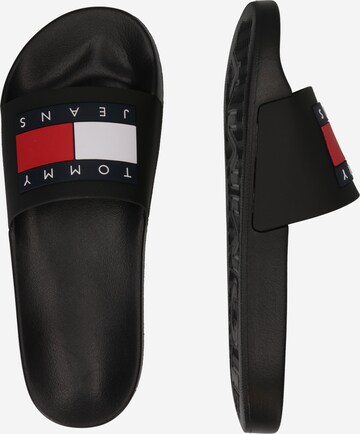 Tommy Jeans - Sapato aberto 'Essential' em preto