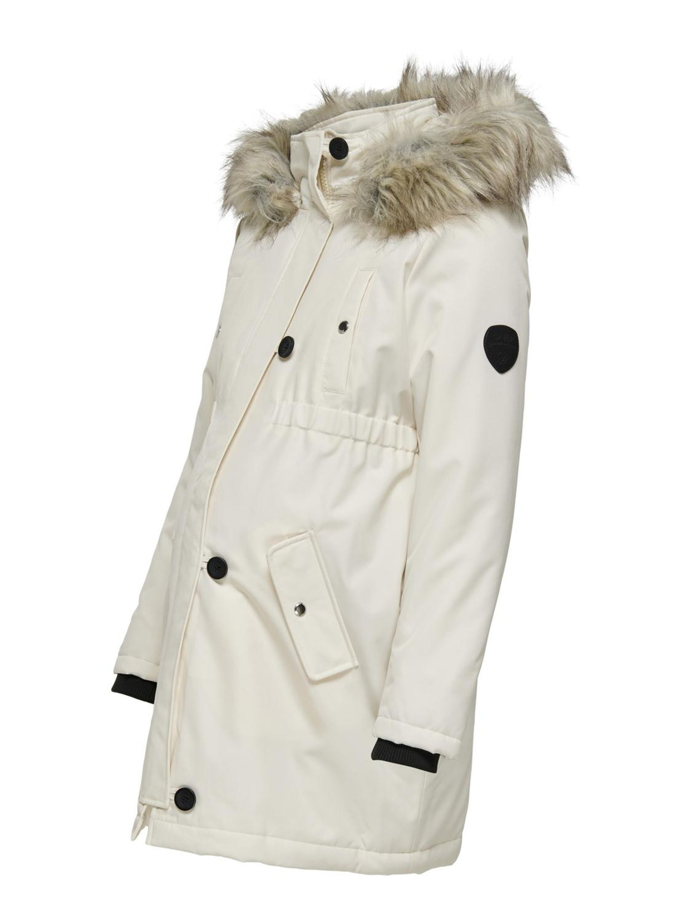 Only Maternity Winter parka 'IRIS' in Beige