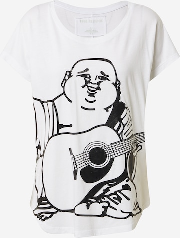 True Religion T-Shirt 'BUDDHA' in White: front
