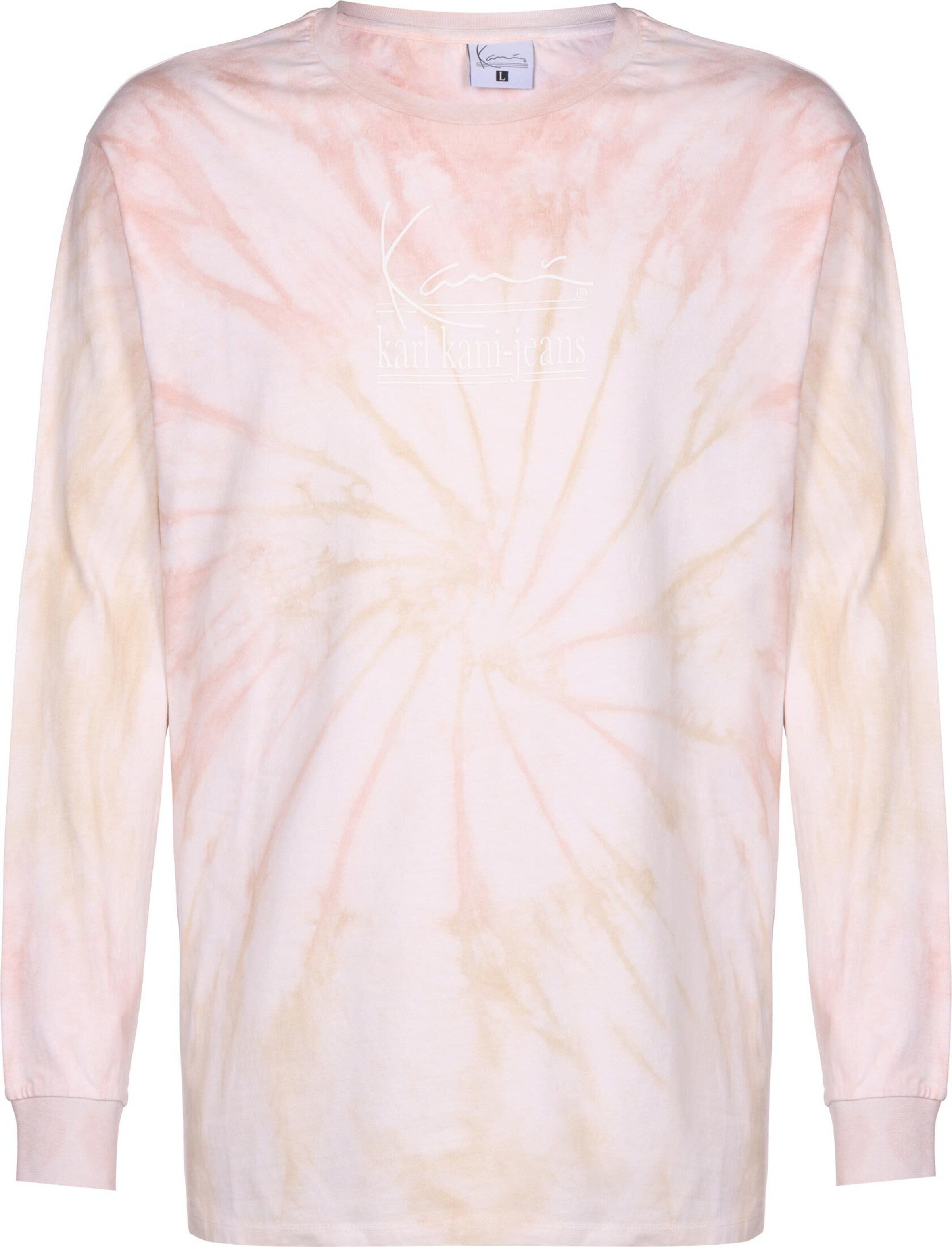 Karl Kani Sweatshirt 'Signature Tie Dye' in Pink: Vorderseite