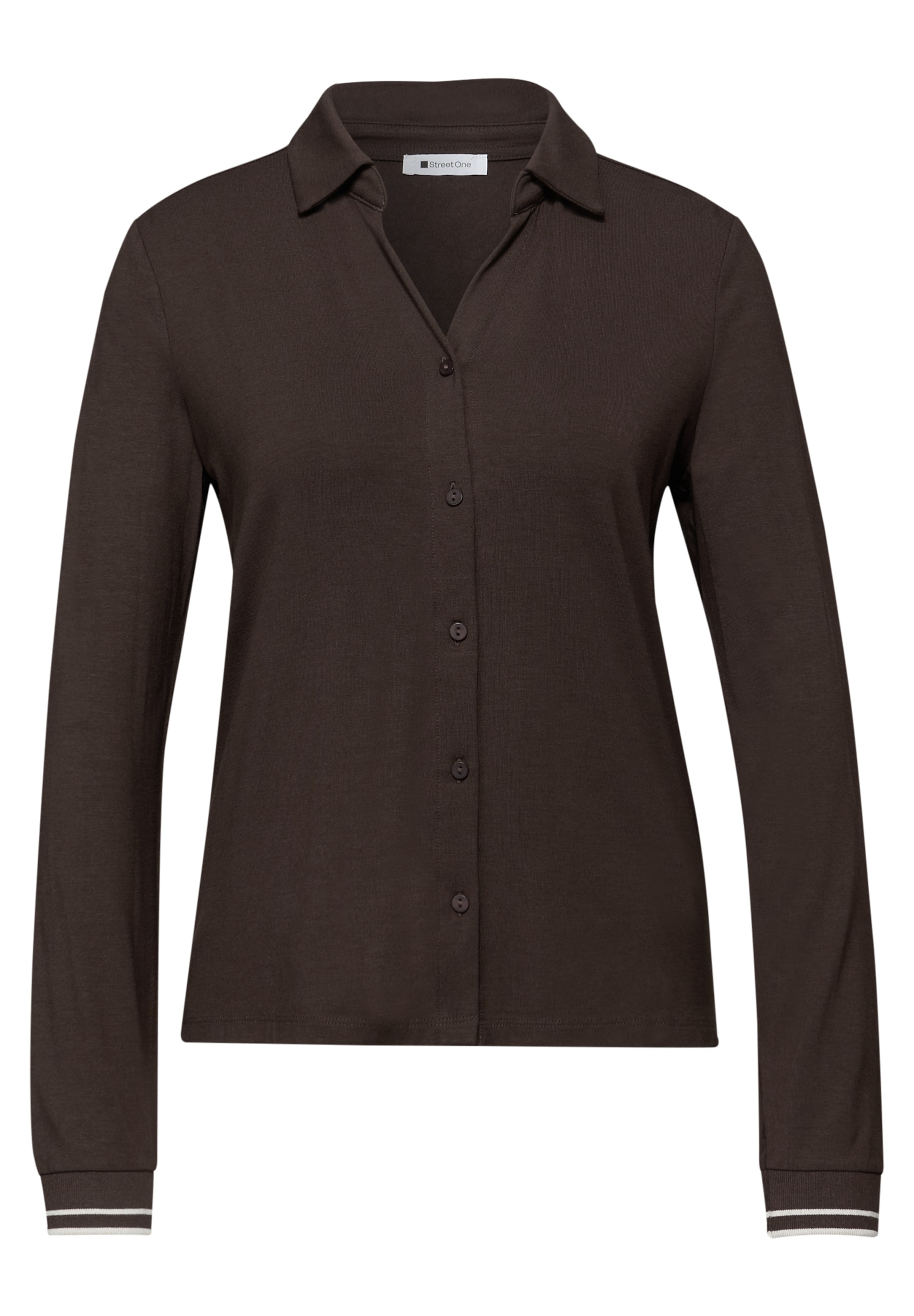 STREET ONE Bluse in schoko, Produktansicht
