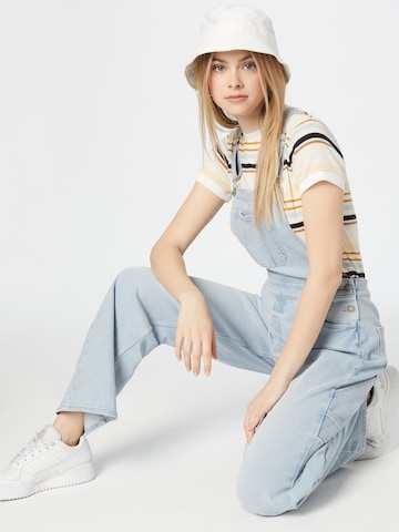 HOLLISTER Wide leg Jean Overalls 'HAMMER' in Blue