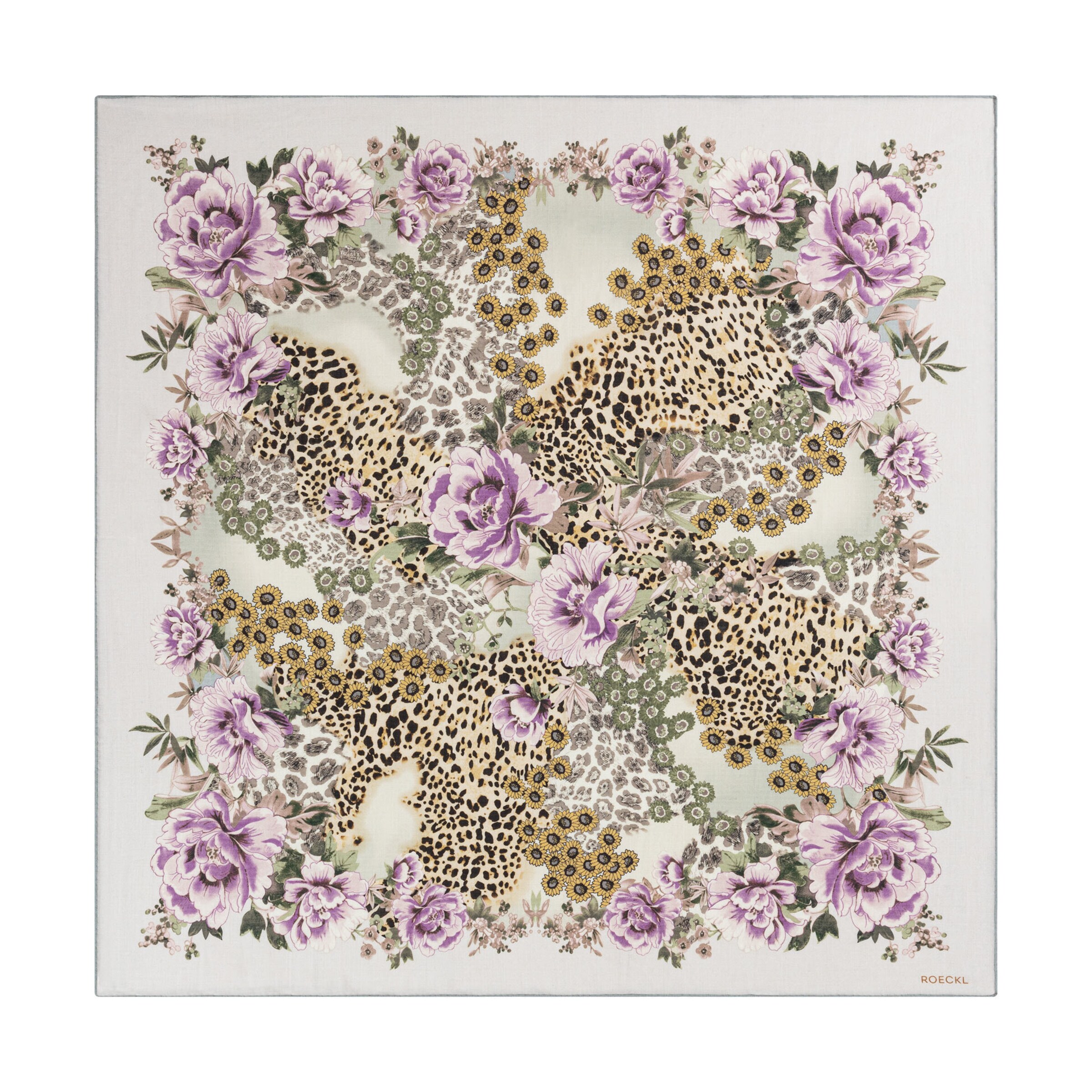 Foulard 'BLOOMING WILDERNESS WILDERNESS' Roeckl di colore beige / colori misti, Visualizzazione prodotti