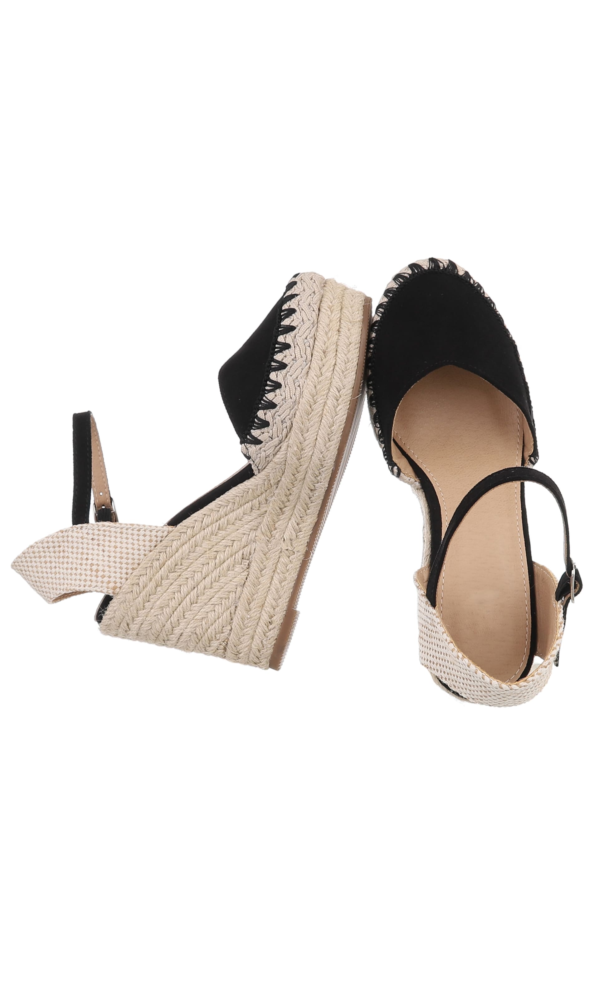 Ital-Design Strap Sandals in Black