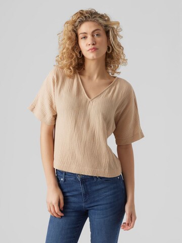 VERO MODA Blouse 'Natali' in Beige: front