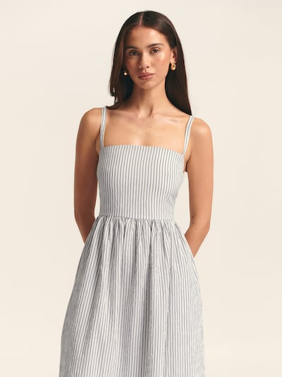 Rochie St MRLO pe bleumarin / alb, Vizualizare produs