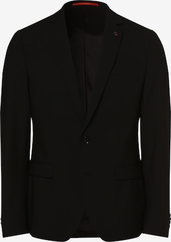 Coupe slim Veste de costume 'Brixdon' Finshley & Harding London en noir : devant