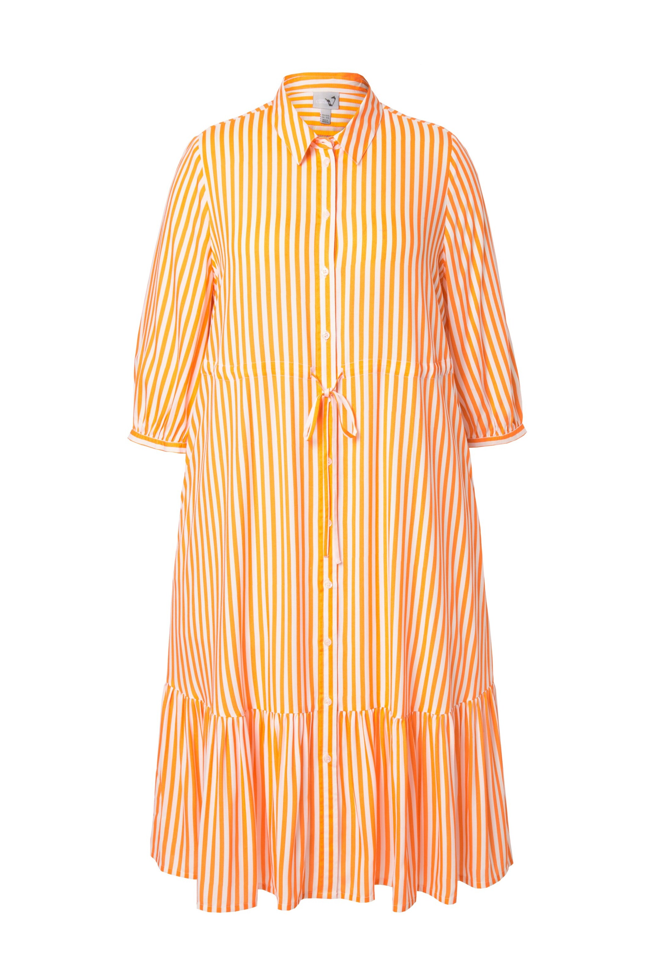 Ulla Popken Blousejurk in Oranje: voorkant