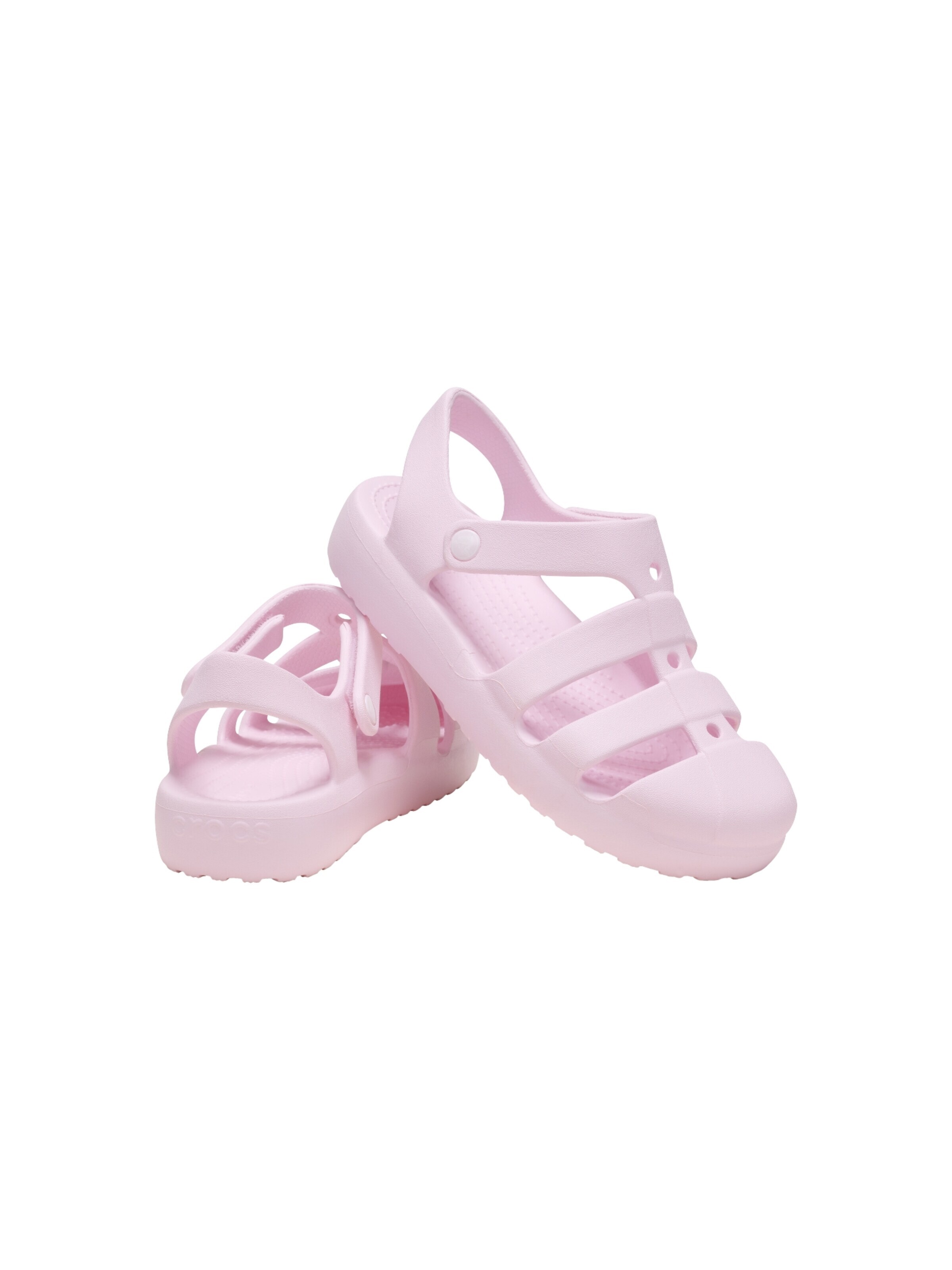 Crocs - Zapatos abiertos 'Kindersandalen mit Klettverschluss „Classic Fisherman“' en rosa