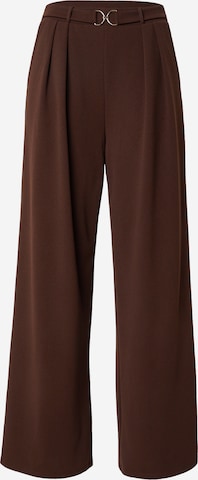 s.Oliver BLACK LABEL Wide Leg Hose in Braun: Vorderseite