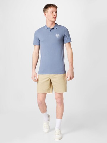 JACK & JONES Shirt 'SHARK' in Blauw