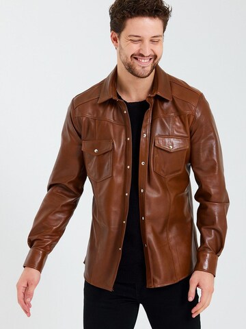 Ron Tomson Lederjacke in Braun