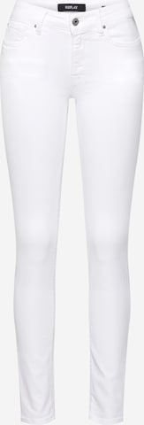 REPLAY Skinny Jeans 'Luz' in White: front