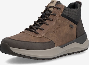 Rieker - Botas com atacadores em castanho: frente