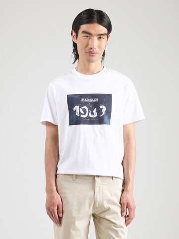 NAPAPIJRI T-Shirt 'SAISE' in Weiß: Vorderseite