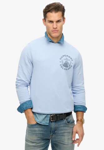 Superdry Sweatshirt in Blauw: voorkant