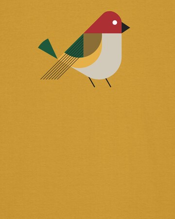 T-Shirt 'Vogel' Watapparel en jaune