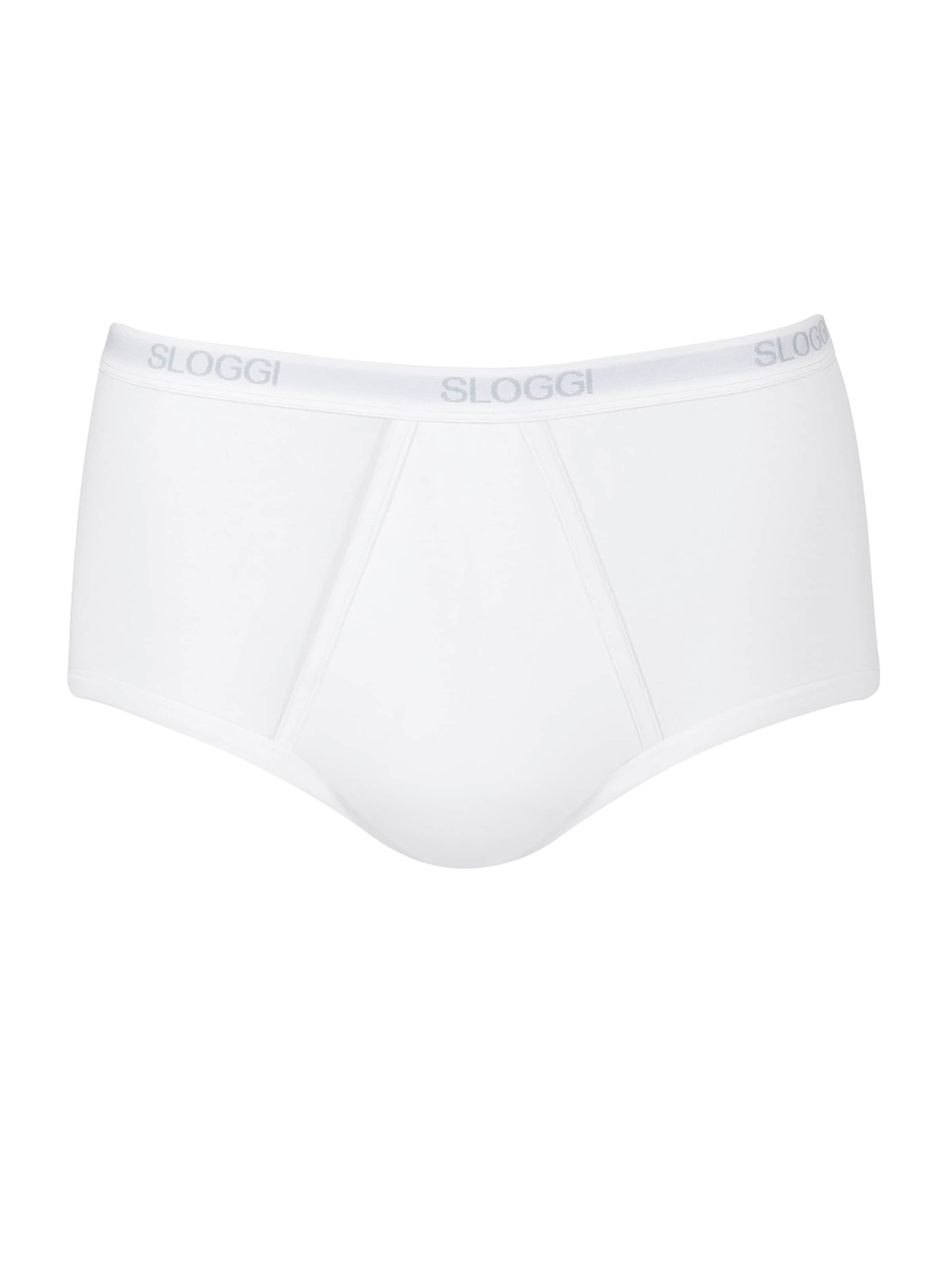 SLOGGI Slip in S in de kleur Grijs / Wit, Productweergave