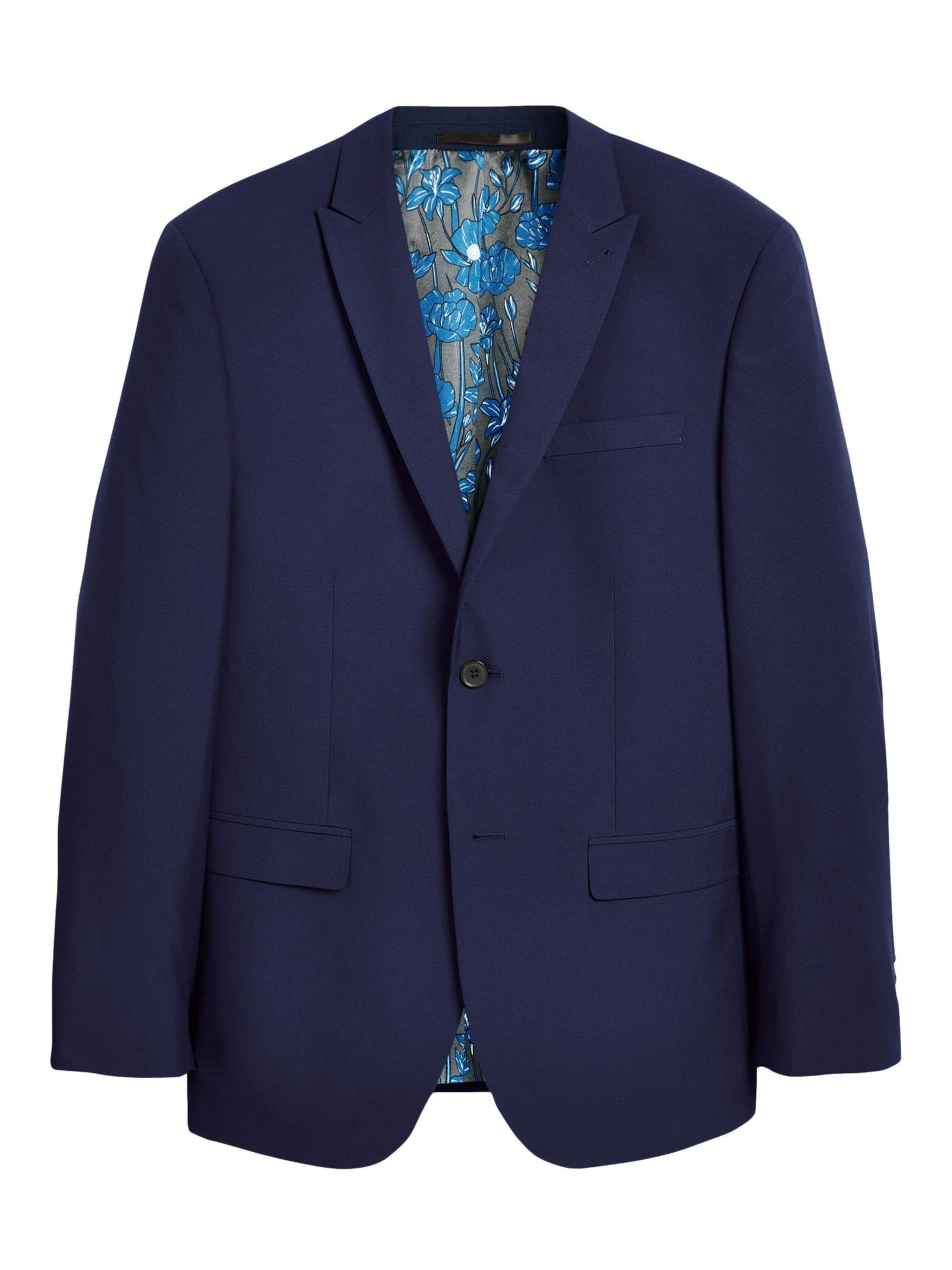 Next Слим Пиджак в Синий: спереди