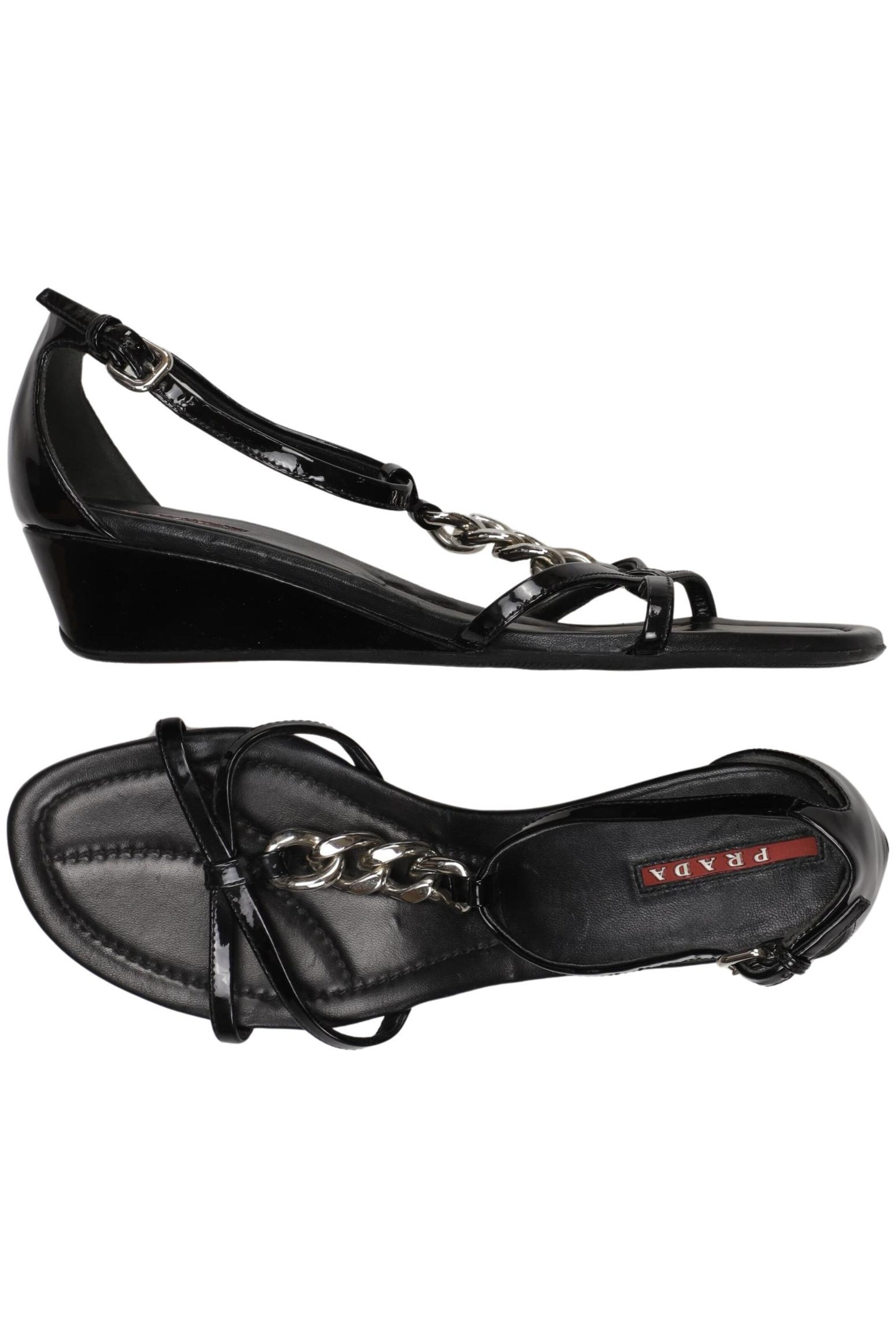 PRADA Sandals & High-Heeled Sandals in 38 in Black, Item view