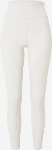 FILA Skinny Sports trousers in White: front