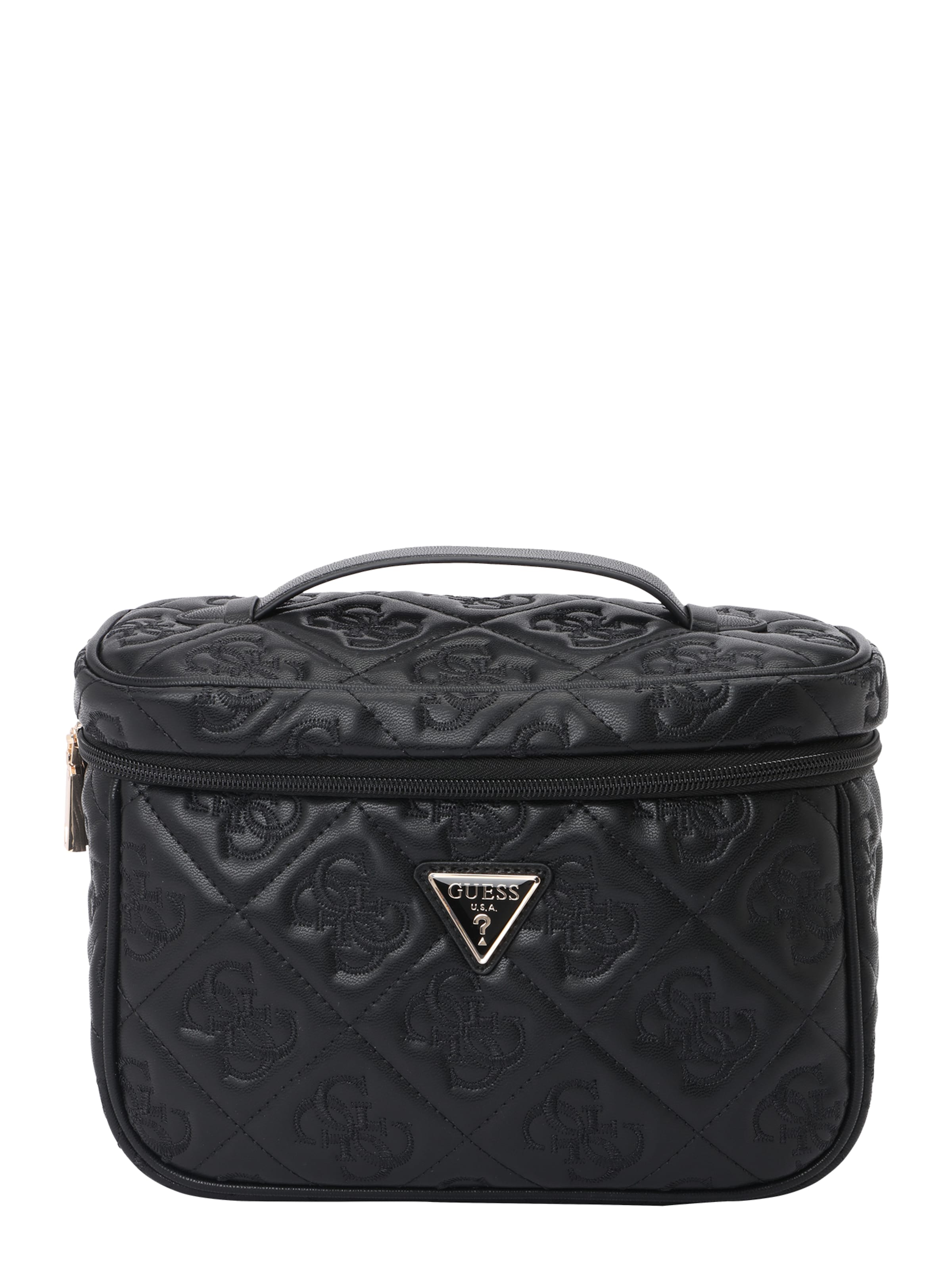 GUESS Nessessäär 'ADELASIA TOILETRY TRAIN CASE', värv must: eest vaates
