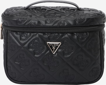 GUESS Toilettilaukku 'ADELASIA TOILETRY TRAIN CASE' värissä musta: etupuoli