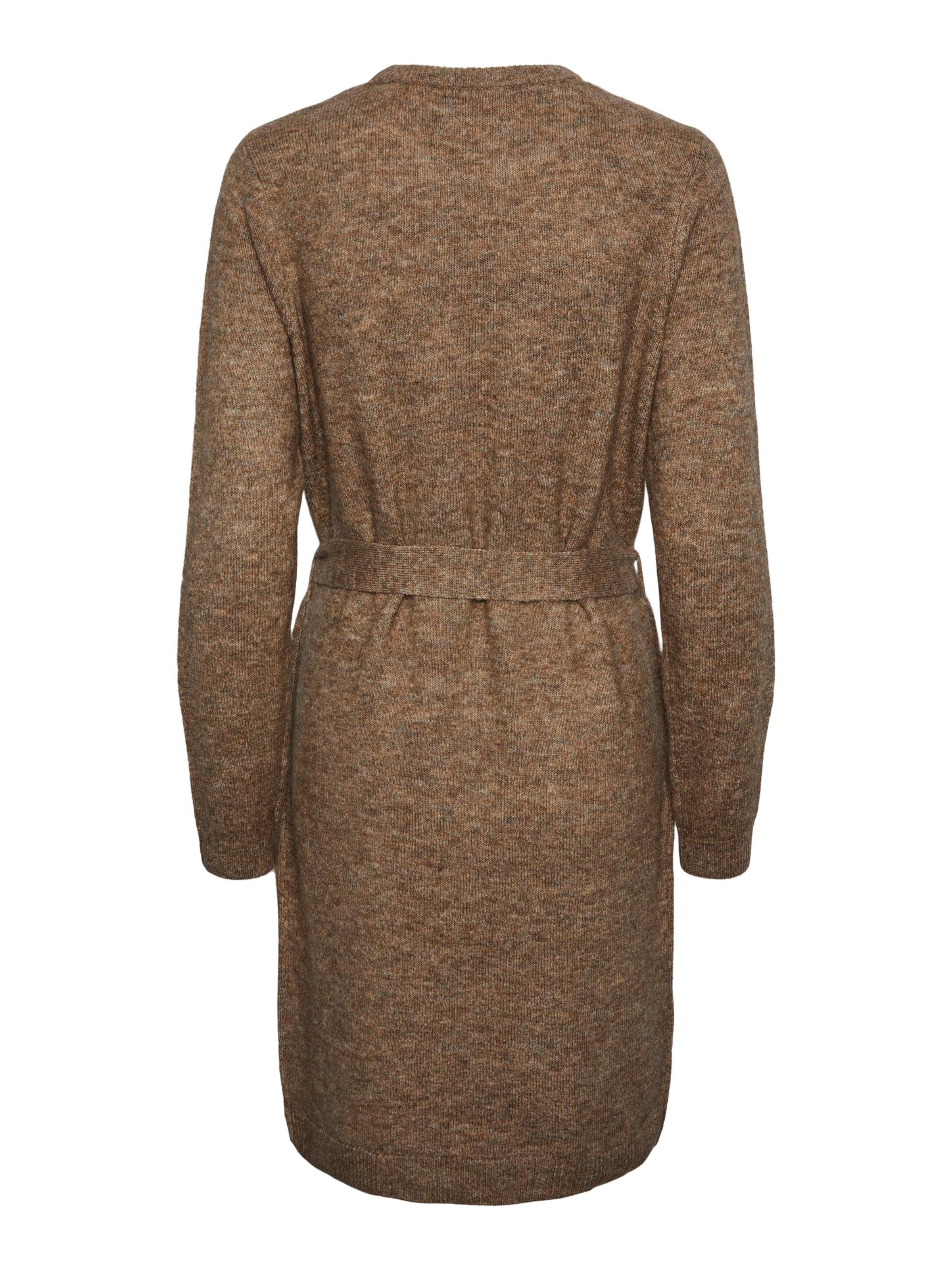 PIECES - Vestido de punto 'Juliana' en marrón
