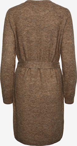 PIECES Knitted dress 'Juliana' in Brown