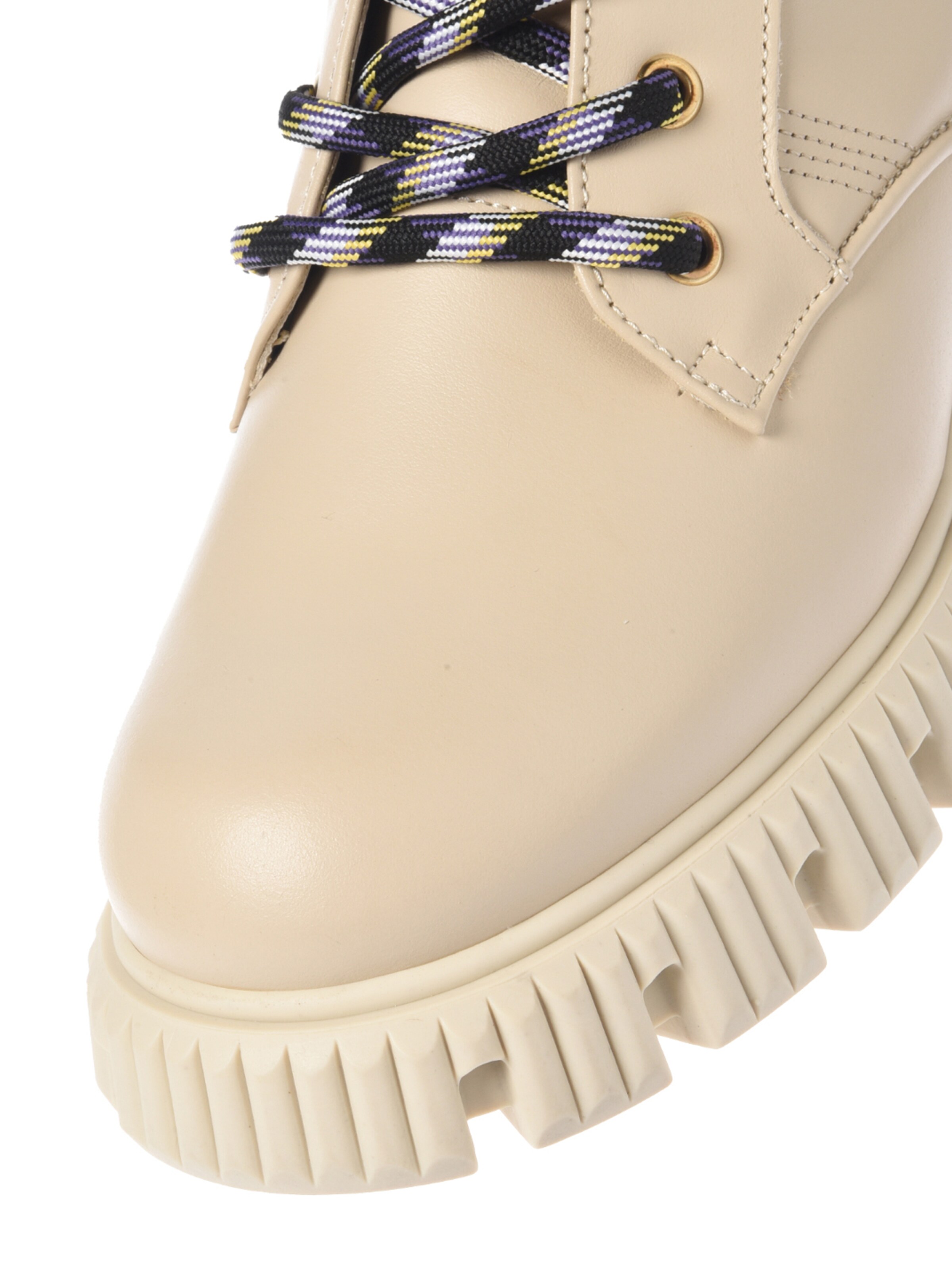 BALDININI Lace-up bootie in Beige